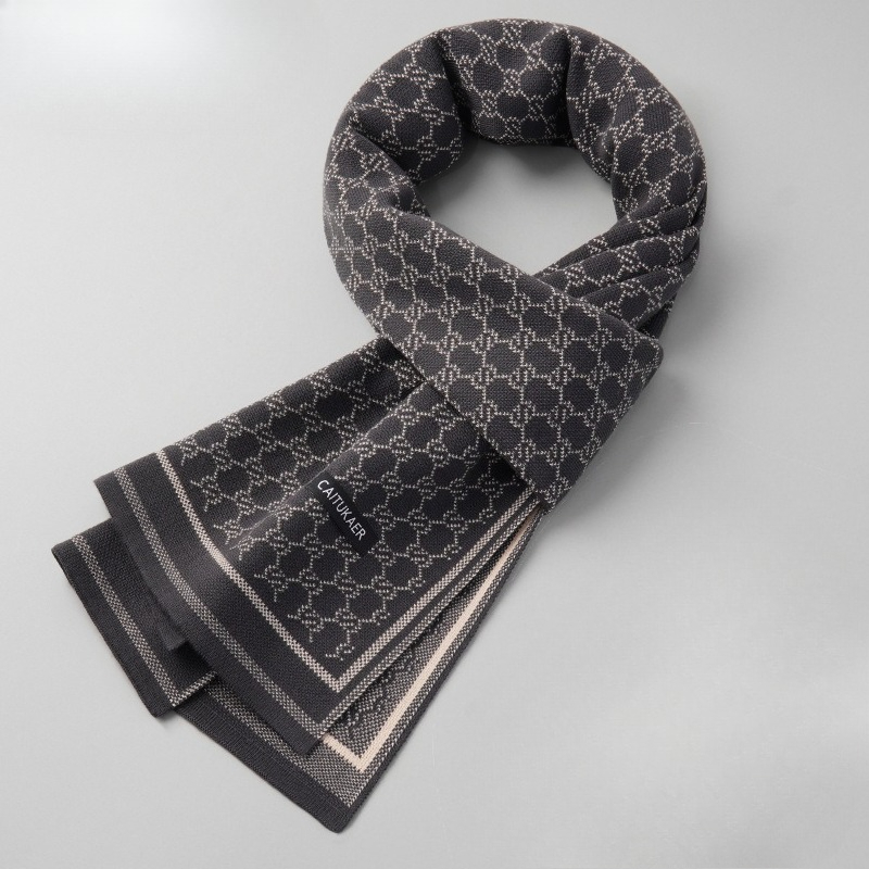Muffler Men Wool - Écharpe d'hiver de luxe en imitation