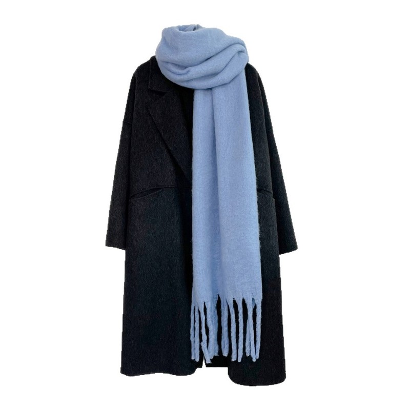 Muffler Men Wool - Écharpe en cachemire unie pour hommes