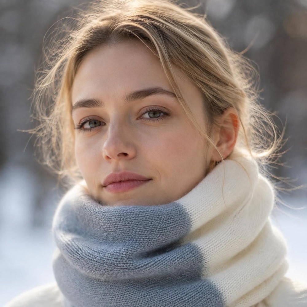 Écharpe infinie à coloris doux - Infinity Scarf Knit avis et prix
