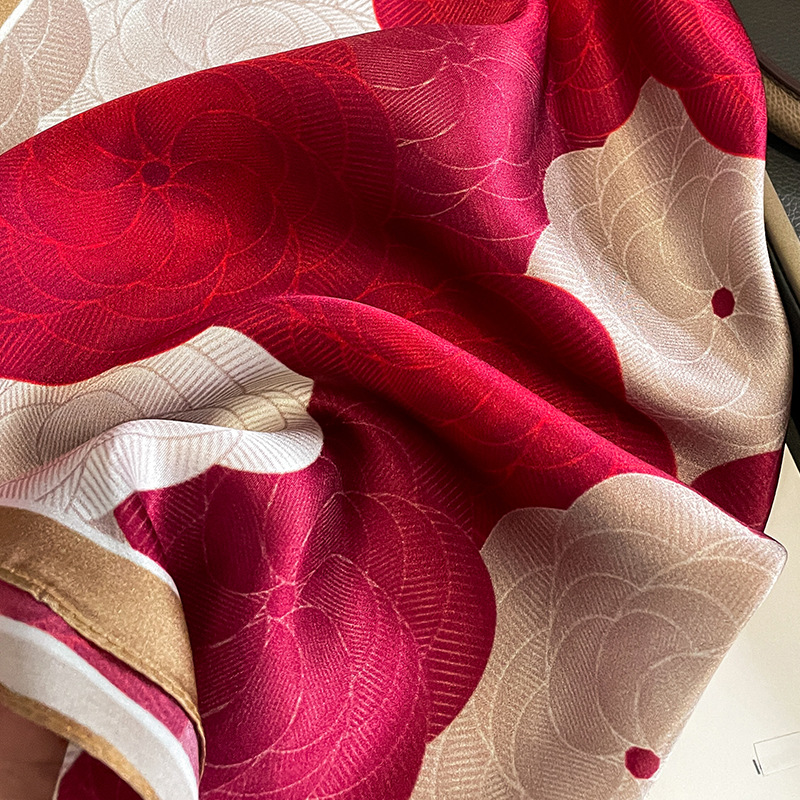 Foulard carré en soie Pure pou - Scarf Silk Square avis et prix