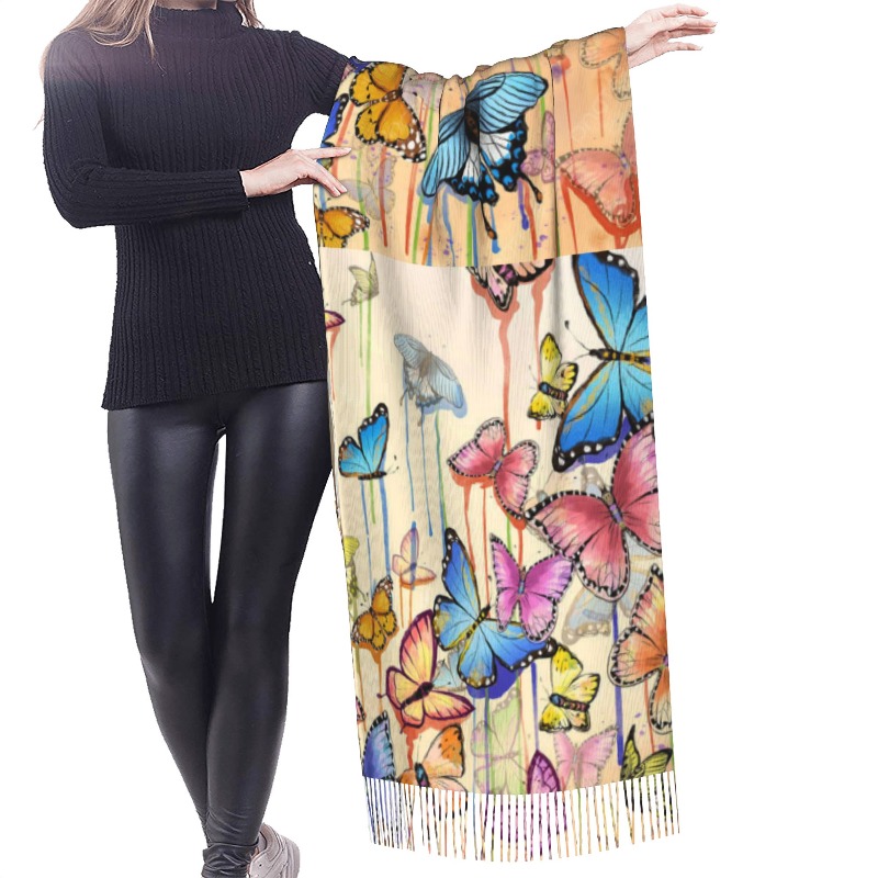 Écharpe d'hiver en cachemire r - Woven Scarf Blanket avis et prix
