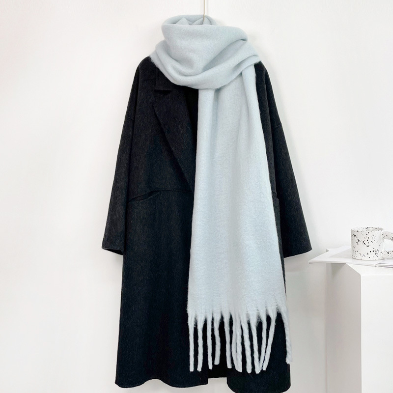 Écharpe en cachemire unie pour - Muffler Men Wool avis et prix